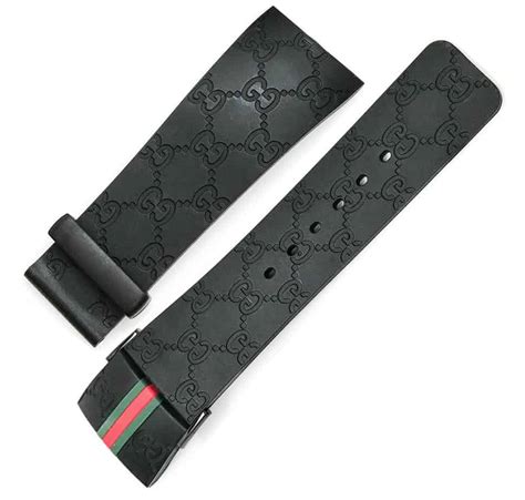 gucci band logo|authentic gucci rubber watch bands.